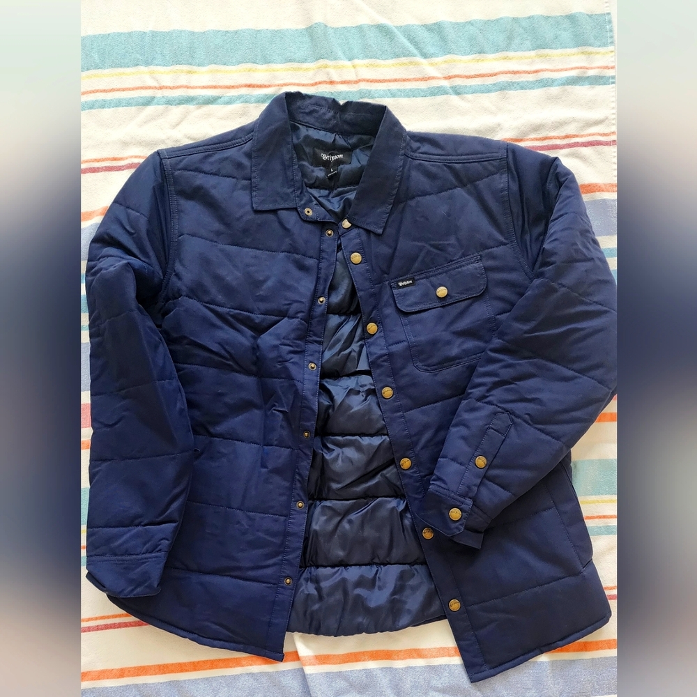 Men's Brixton Navy Quilted Jacket